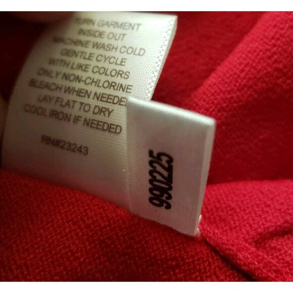 Eva Mendes Red Women's Cardigan Sweater With Rose Buttons Size XL - Picture 9 of 11